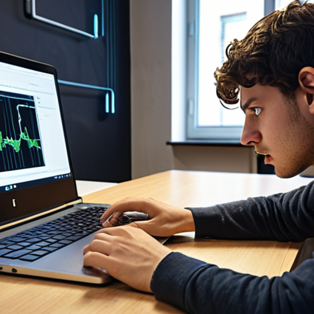 **

A young adult in a modern Italian co-working space, intensely focused on a laptop displaying lines of code. Around them, other individuals are collaborating on projects. The atmosphere is energetic and innovative, hinting at a cybersecurity bootcamp. Include elements of Italian design.

**